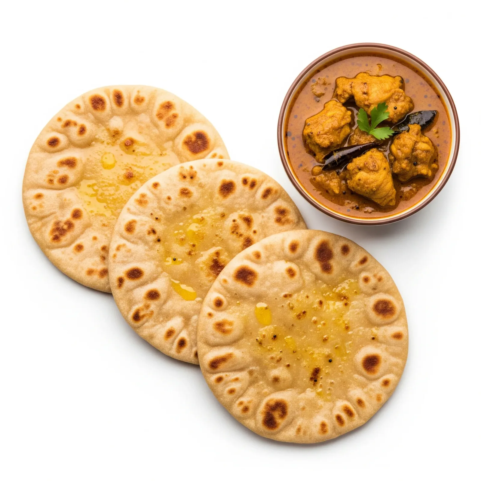 Chapathi (3) Chicken Korma